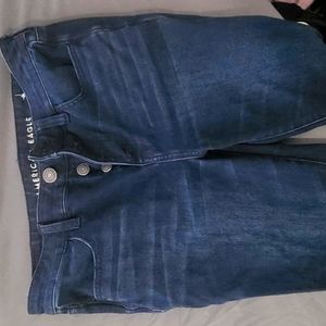 Womens American Eagle Next Level Stretch Skinny Jeans Size 10 Long